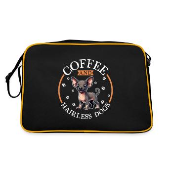 Café et chien sans poils - Sac Retro - noir/or - Dos