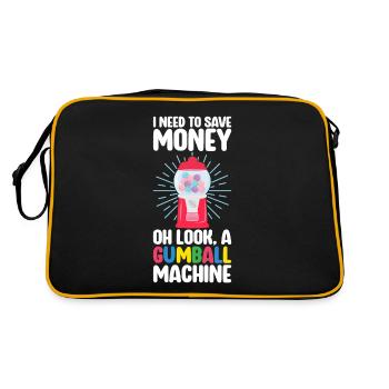 Machine à chewing-gum Machine à chewing-gum - Sac Retro - noir/or - Dos
