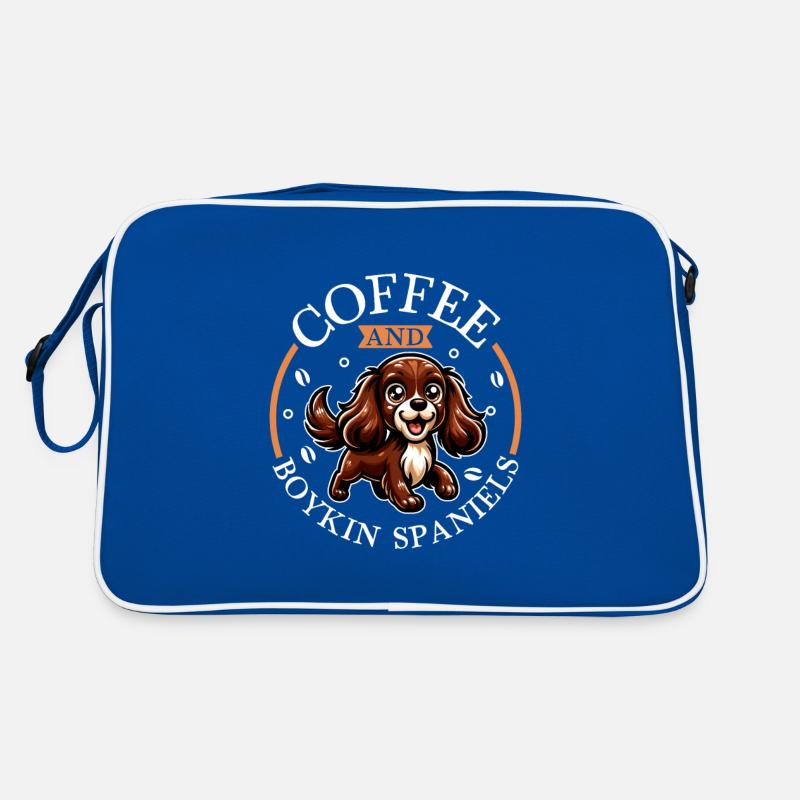 Coffee and Boykin Spaniel Retro Bag