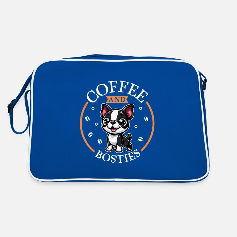 Café et Boston Terrier Sac Retro