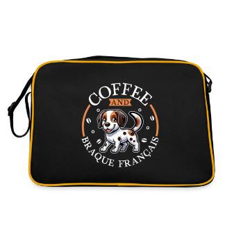 Café et Braque Français - Sac Retro - noir/or - Dos
