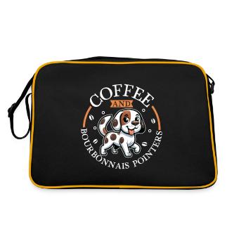 Café et Braque du Bourbonnais - Sac Retro - noir/or - Dos