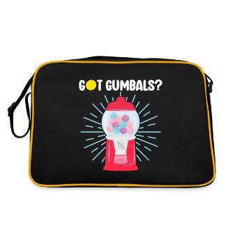 Gumball Machine Kaugummiautomat - Retro Tasche - Schwarz/Gold - Hinten