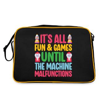 Machine à chewing-gum Machine à chewing-gum - Sac Retro - noir/or - Dos