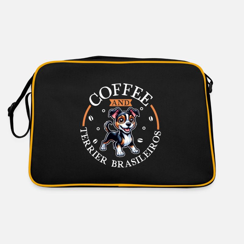 Café et Terrier Brasileiro Sac Retro