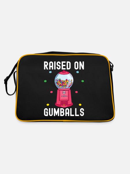 Gumball Machine Kaugummiautomat - Retro Tasche - Schwarz/Gold - Hinten