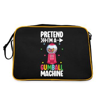 Machine à boules de gomme - Sac Retro - noir/or - Dos
