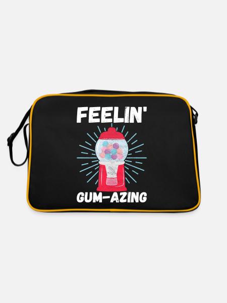 Machine à chewing-gum Machine à chewing-gum - Sac Retro - noir/or - Dos