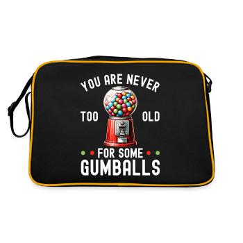 Gumball Machine Kaugummiautomat - Retro Tasche - Schwarz/Gold - Hinten