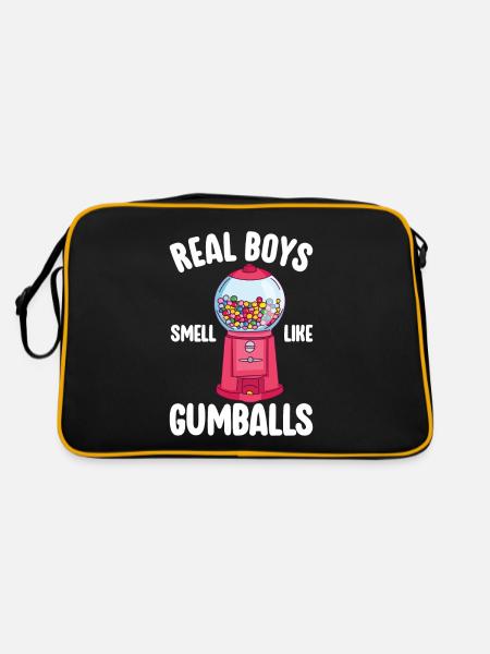 Gumball Machine Kaugummiautomat - Retro Tasche - Schwarz/Gold - Hinten