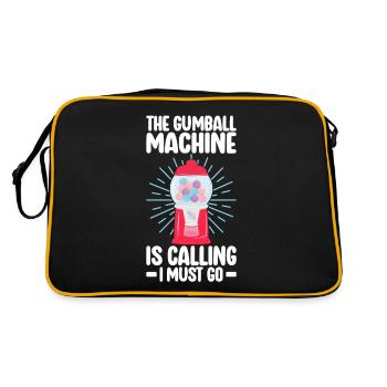 Machine à chewing-gum Machine à chewing-gum - Sac Retro - noir/or - Dos