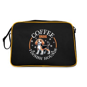 Coffee and Finnish Hound - Retro Bag - black/gold - Back