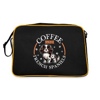 Coffee and Epagneul Français - Retro Bag - black/gold - Back