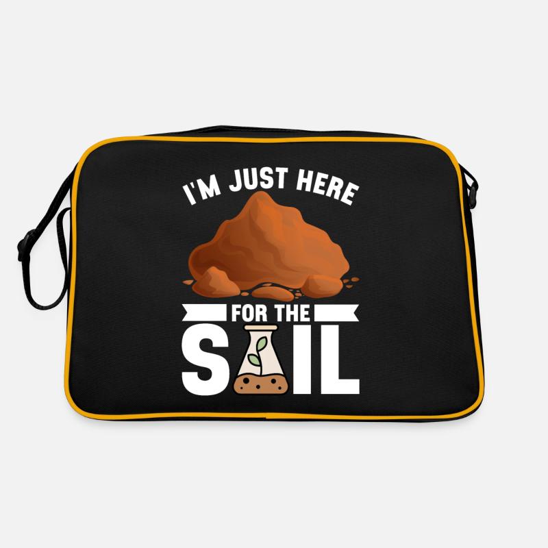 Bodenwissenschaftler Soil Science - Retro Tasche - Schwarz/Gold