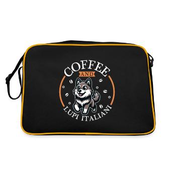 Café et Lupo Italiano - Sac Retro - noir/or - Dos