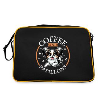 Coffee and Papillon - Retro Bag - black/gold - Back