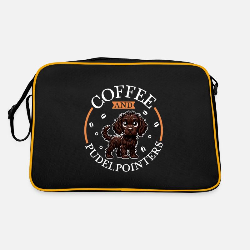 Coffee and poodle pointer Retro Bag