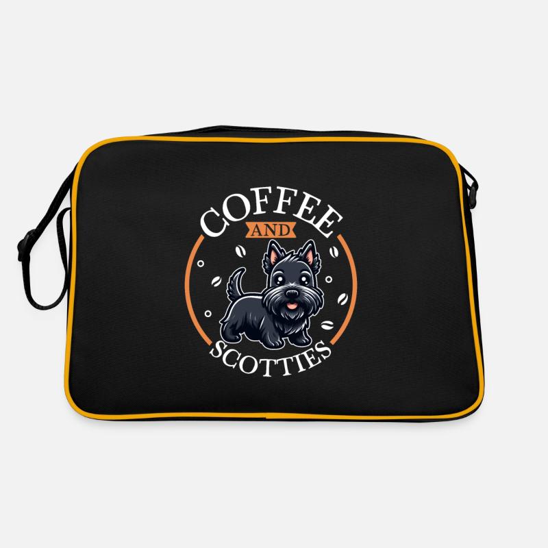Coffee and Scottish Terrier Retro Bag