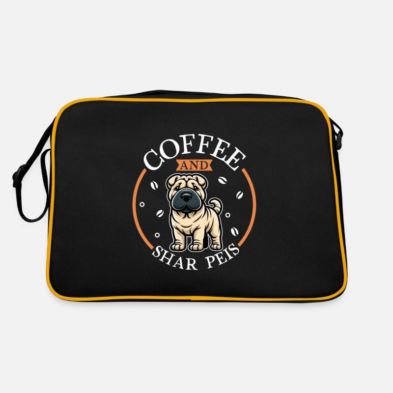 Café et Shar-Pei Sac Retro