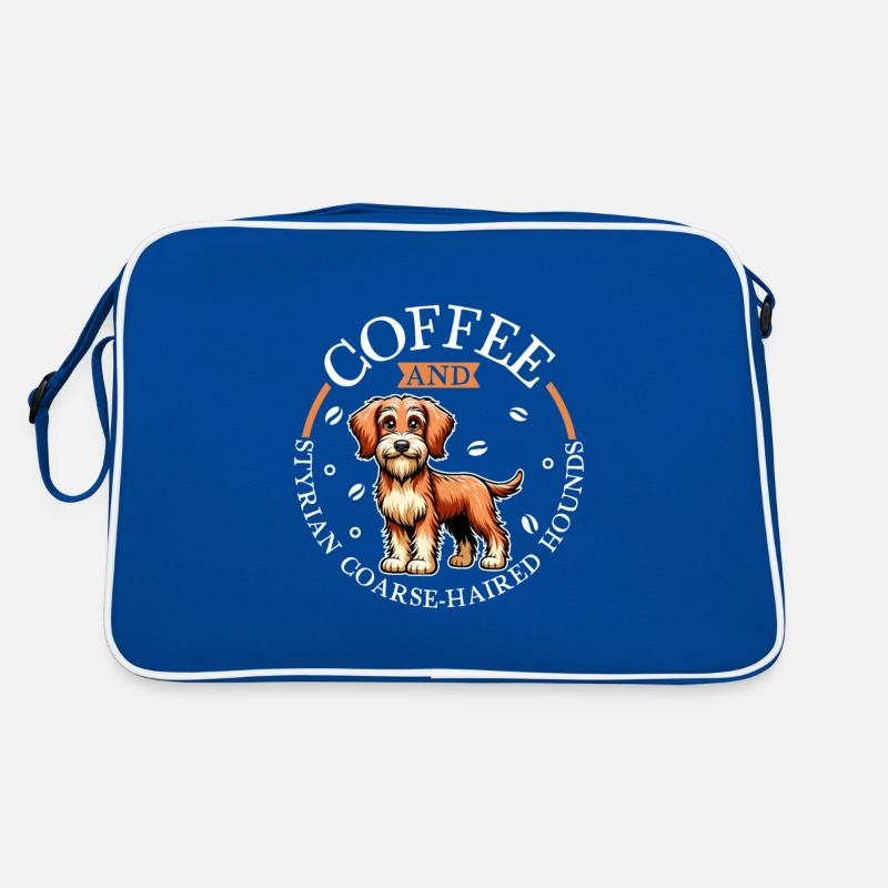 Coffee and Styrian Wirehaired Hound Retro Bag