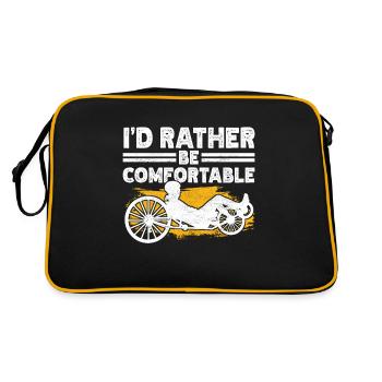 Tricycle couché Liegetrike Liegedreirad - Sac Retro - noir/or - Dos