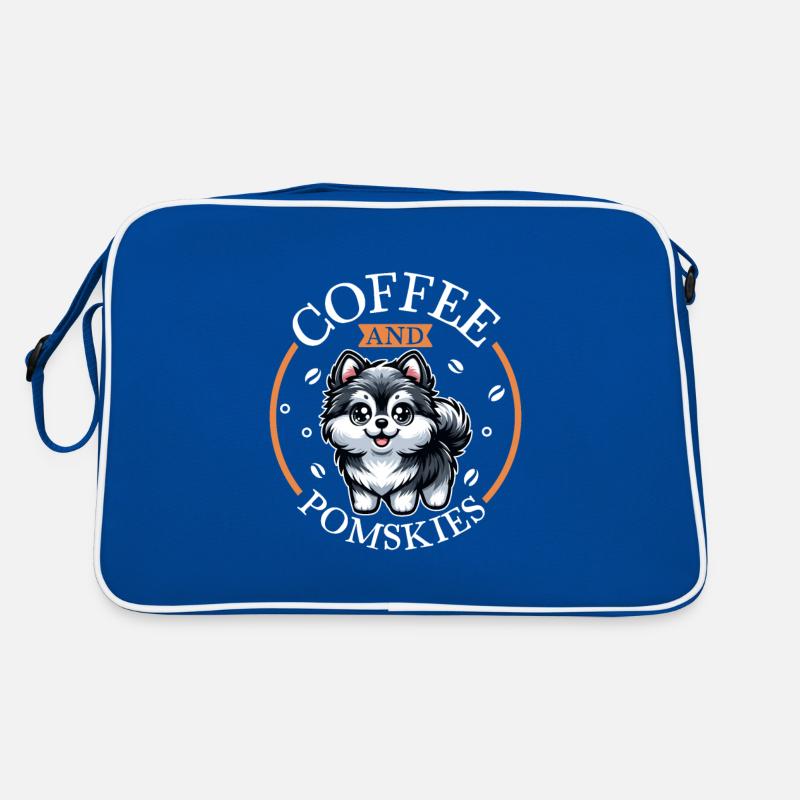 Coffee and Pomsky Retro Bag