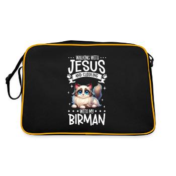 Jesus and my Burma - Retro Bag - black/gold - Back