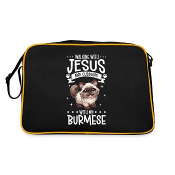 Jesus and my Burma - Retro Bag - black/gold - Back