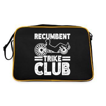 Tricycle couché Liegetrike Liegedreirad - Sac Retro - noir/or - Dos