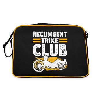 Tricycle couché Liegetrike Liegedreirad - Sac Retro - noir/or - Dos