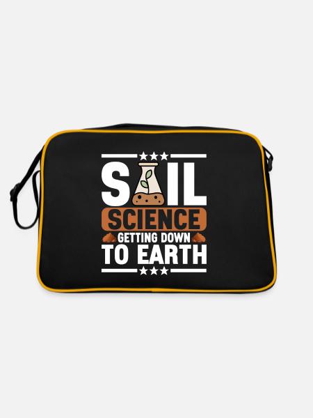 Bodenwissenschaftler Soil Science - Retro Tasche - Schwarz/Gold