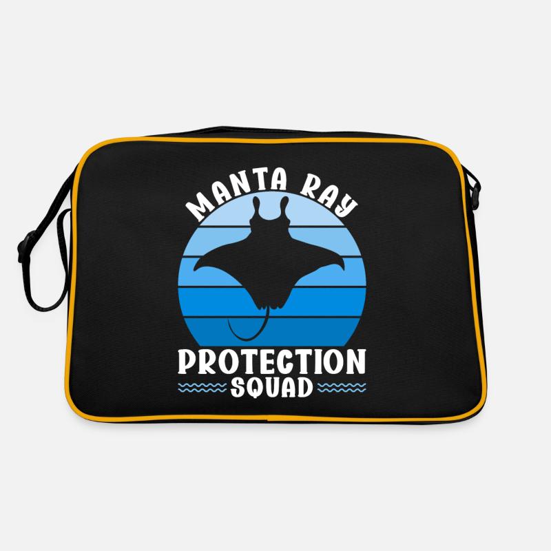 Manta Rays Great Manta Sea Creatures Retro Bag