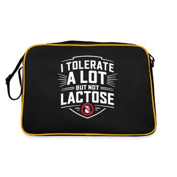 Lactose intolerance Lactose intolerant - Retro Bag - black/gold - Back