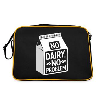 Lactose intolerance Lactose intolerant - Retro Bag - black/gold - Back