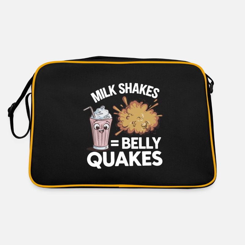 Lactose intolerance Lactose intolerant - Retro Bag - black/gold