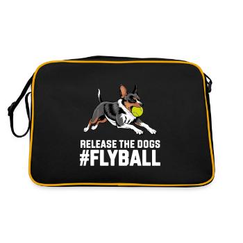 Flyball Sports canins - Sac Retro - noir/or - Dos