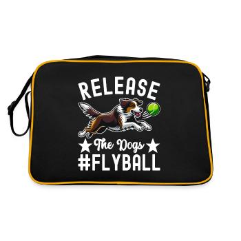 Flyball Sports canins - Sac Retro - noir/or - Dos