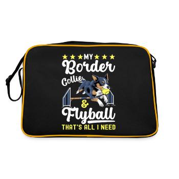 Flyball Sports canins - Sac Retro - noir/or - Dos