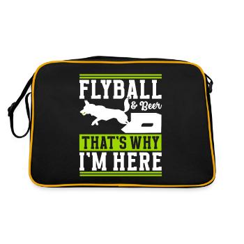 Flyball Sports canins - Sac Retro - noir/or - Dos