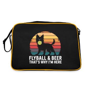 Flyball Sports canins - Sac Retro - noir/or - Dos