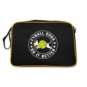Flyball Sports canins - Sac Retro - noir/or - Dos