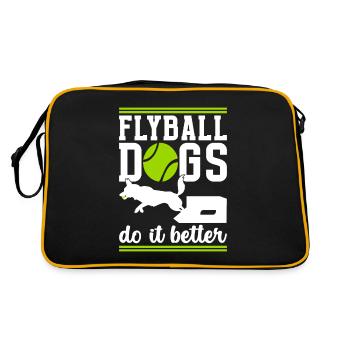 Flyball Sports canins - Sac Retro - noir/or - Dos