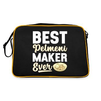 Pelmeni Russian Cuisine - Retro Bag - black/gold - Back