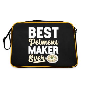 Pelmeni Russian Cuisine - Retro Bag - black/gold - Back