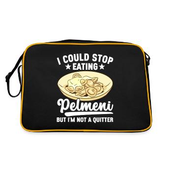 Pelmeni Russian Cuisine - Retro Bag - black/gold - Back