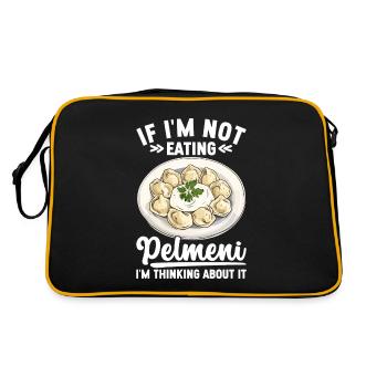 Pelmeni Russian Cuisine - Retro Bag - black/gold - Back