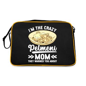 Pelmeni Russian Cuisine - Retro Bag - black/gold - Back