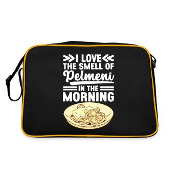 Pelmeni Russian Cuisine - Retro Bag - black/gold - Back