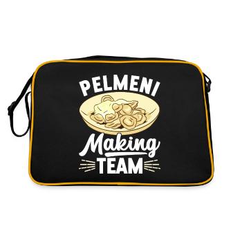 Pelmeni Russian Cuisine - Retro Bag - black/gold - Back