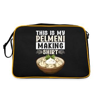 Pelmeni Russian Cuisine - Retro Bag - black/gold - Back